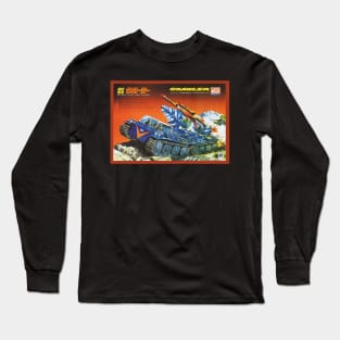 Vintage Japan Model Kit Box Art - Crawler Tank Long Sleeve T-Shirt